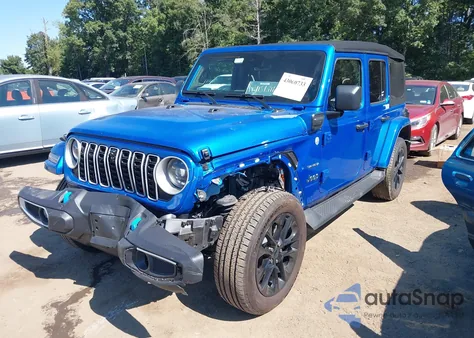 2024 Jeep Wrangler Sahara 4Xe from USA, damaged, VIN 1C4RJXP69RW211618